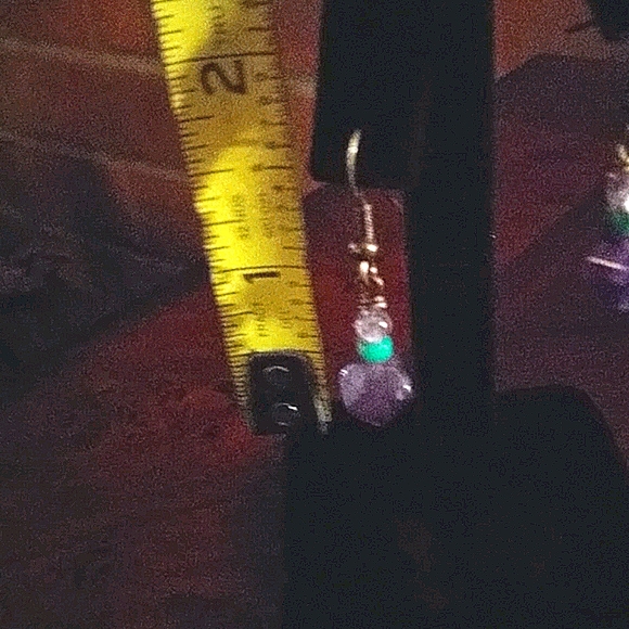 Amethyst Drop Earrings - Picture 3 of 3